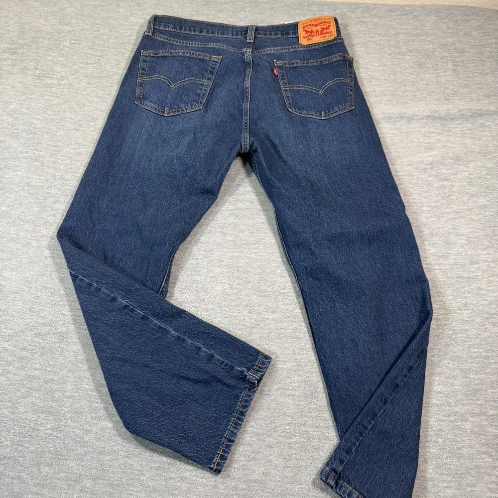 VTG Levis 505 Jeans Mens‎ 34x30 Blue Regular Straight Y2K Dark Wash Mid Rise